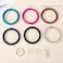 Junyuerly Wristlet Bracelet Keychain PU Leather Key chain Silicone Bangle Key Ring for Women Girls Goldcoffee