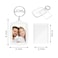 Juxiamal 6pcs Clear Double Sided Blank Picture Keychains for Insert 41 x 27cm Photo Acrylic Photo Frame Keyrings Personalised Photo Key Fob Holder with Split Ring