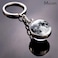 JWPavilion Solar System Planet keychain Accessories Pendant Glow In The Dark Galaxy Crystal Glass Ball Key Chain Rings Creative Gifts For Women Men Charms Luminous Globe Llaveros KeyringMoon