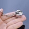 JWPavilion Solar System Planet keychain Accessories Pendant Glow In The Dark Galaxy Crystal Glass Ball Key Chain Rings Creative Gifts For Women Men Charms Luminous Globe Llaveros KeyringMoon