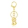 Kainier Gold Bubble Initial Keychain for Women Bag Charm Purse Key Alphabet Handbags Pendant Accessories Gift Alphabet B