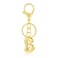 Kainier Gold Bubble Initial Keychain for Women Bag Charm Purse Key Alphabet Handbags Pendant Accessories Gift Alphabet B