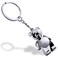 Katenpid Cute Metal Bear Keychain Limbs Removable Teddy Bear Keyring Silver