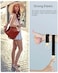 WEESMILE Keychain Wristlet Stretchy Key Chain for Car Keys with D ring Cute Scrunchie Wrist Bracelet for Women Men Space Black