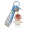 KHIOPNT Cute Astronaut Keychain with Sunset Light Cool Outspace Keychain Pendant for Car Wallet Gift White