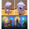 KHIOPNT Cute Astronaut Keychain with Sunset Light Cool Outspace Keychain Pendant for Car Wallet Gift White