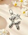 LAEKOU Cute Star Balloon Dog Keychain Y2K Bag Charms Keychains Accessories for Women Aesthetic Key Chain for Purse Backpack