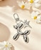 LAEKOU Cute Star Balloon Dog Keychain Y2K Bag Charms Keychains Accessories for Women Aesthetic Key Chain for Purse Backpack