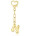 LAEKOU Initial Bag Charms Keychain Letter Key Chain Charm Accessories for Women Purse Handbags Backpack Cute Alphabet Keychains