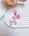 LAEKOU Jelly Balloon Dog Design Keychain for Women Cute Girls Key Chain Bag Charms Accessories for Car Purse Backpack