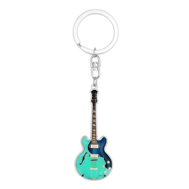 LanHong Guitar Keychain Bottle Opener Guitar Accessories Gifts for Guitar Lovers Men Friends 1 Green