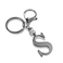 LAXPICOL Black Keychain Letter S Keychains for Women Men Bag Charms Purse Charms For Handbags Metal Alphabet Initial Letter Key Ring Keychain
