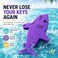 Liangery Floating Keychain for Boat Keys Marine Fishing Float Key Chain in Shark Style Floating Key Ring with Great Buoyance