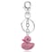 Liavy's Liavys Classic Duck Rubber Ducky Charm Fashionable Keychain Sparkling Crystal Pink