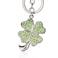 Liavy's Liavys Green Irish 4 Leaf Clover Charm Fashionable Keychain Sparkling Crystal Unique Gift and Souvenir