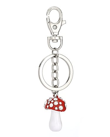 Liavy's Liavys Red Mushroom Fashionable Keychain Sparkling Crystal Unique Gift and Souvenir