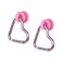 LIGHUFEIC 2Pcs Inserts Hooks Accessories for Bogg Bag and Simply Southern ToteCharms Key Holder cute Carabiner for Bogg Bags Keychain Finding Your Keys in Your Bag QuicklyPink