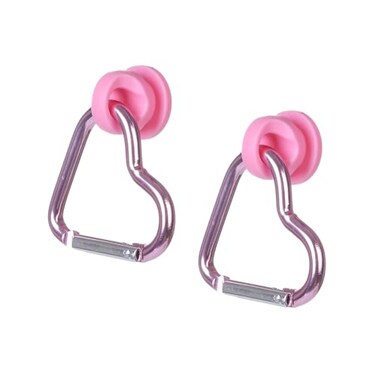 LIGHUFEIC 2Pcs Inserts Hooks Accessories for Bogg Bag and Simply Southern ToteCharms Key Holder cute Carabiner for Bogg Bags Keychain Finding Your Keys in Your Bag QuicklyPink