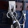Linwnil Belt Keychain Loop Key Holder Belt Key Chain Clips with 2 Detachable Keyring