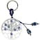 LUCKBOOSTIUM Silver Tree of Life Evil Eye Good Luck Keychain Protection Charm Tree of Life Keychain Evil Eye Hanging Accessory Rear View Mirror Ornament Gift for Men Women Good Luck Charm