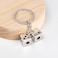 Auconda Lucky Silver Metal Dice Keychain with Black Dots Stylish and Fortunate Charm for Keys Bags and Everyday Use Durable Multipurpose Accessory