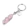MANIFO Life Tree Wire Wrapped Crystals Keyring Healing Rose Quartz Stones Hexagonal Crystal Gemstone Points Pendant Keychain