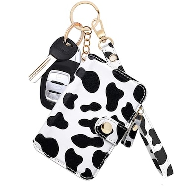 M-Plateau MPlateau RFID Blocking Keychain Wallet With Leather Wrist Strap