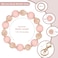 M-Plateau MPlateau Wristlet KeychainFoodGrade Silicone Beaded Keychain Wristlet Handmade Elastic Key Ring Bracelet for WomenPink Gold