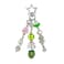 Nalefow Beautiful Keychain Charms Bag Charms Cute Cherry Strawberry Flower Key Chains Accessories Decor for Keys Bags Purses Gift Green Strawberry