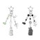 Nalefow Cute Pink KeychainFuzzy Cat Keychain Aesthetic Y2K KeychainStylish KeychainsAccessories Gray White Rabbit