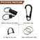 NCEDFYLER JY Quick Release Keychain Clip Small Carabiner Clip Pull Apart Detachable Key Ring Car Key Chain Hooks Keyring Men Women 1 Black