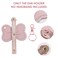 Nuolich Mouse Ear Holder for Backpack Pink Leather Strap Keychain Headband Holder Trip Accessories Display Decor Bowknot