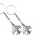 ODETOJOY 2Pcs Military Fighter Jet Airplane Keychain Zinc Alloy Aircraft Key Ring Silver Aviation Key Holder for Men Pilots Aviation Enthusiasts