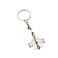 ODETOJOY 2Pcs Military Fighter Jet Airplane Keychain Zinc Alloy Aircraft Key Ring Silver Aviation Key Holder for Men Pilots Aviation Enthusiasts
