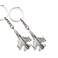 ODETOJOY 2Pcs Military Fighter Jet Airplane Keychain Zinc Alloy Aircraft Key Ring Silver Aviation Key Holder for Men Pilots Aviation Enthusiasts
