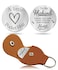 OUMILAN Pocket Hug Token Gifts for Men Boyfriend Girlfriend Inspirational Gift for Son Daughter Brother with Leather Keychain