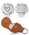 OUMILAN Pocket Hug Token Gifts for Men Boyfriend Girlfriend Inspirational Gift for Son Daughter Brother with Leather Keychain