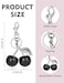 OVRUNS Cherry Bag Charm Cute Cherry Accessories Sparkling Purse Keychian Charms for Women