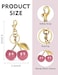 OVRUNS Cherry Bag Charm Cute Cherry Accessories Sparkling Purse Keychian Charms for Women