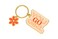 Pearhead You Go Girl Keychain