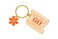 Pearhead You Go Girl Keychain