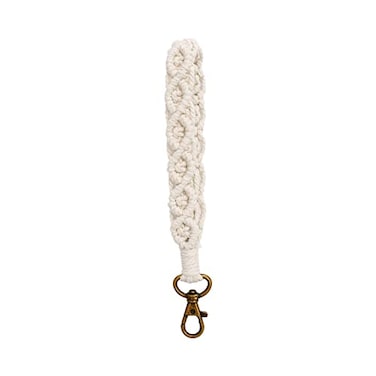 Poagoep Boho Macrame Keychain Bracelet Handmade Wristlet Keyring Holder Wrist Lanyard for Women Girls4