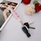 Poagoep Macrame Keychain Handmade Wristlet Keychain Wrist Lanyard for Keys Cute flower keychain Key Chain for Women14