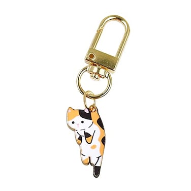 POYAMUSE Lovely Cat Keychain Kitty Keyring for Women Men Pet Memorial Jewelrycalico
