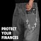Girinme Punk Wallet Chain Gothic Cross Waist Belt Chain Layered Jeans Accessory Hip Hop Rock Pants Chain for Men Women