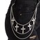 Girinme Punk Wallet Chain Gothic Cross Waist Belt Chain Layered Jeans Accessory Hip Hop Rock Pants Chain for Men Women