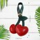 Quadafy 2 Pack Cherry Bag Charm Cute Cherry Charm for Purse Bag Charms for Handbags Bag Cherry Keychain