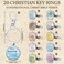 Quelay 20 Pcs Spanish Christian Keychains Bible Verse Inspirational Scripture Key Chains Christian Religious Gifts Classic