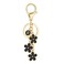 SELOVO Black Name Kecychain Initial B Flower Keyring for Women Purse Charms for Handbags Bag charm