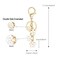 SELOVO Cute Keychain Initial Keychain Key Chain A Girls Women Key Chain Purse Charm Backpack Charm
